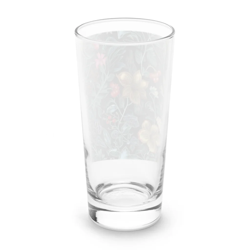 ひろのレトロな花模様 Long Sized Water Glass :back