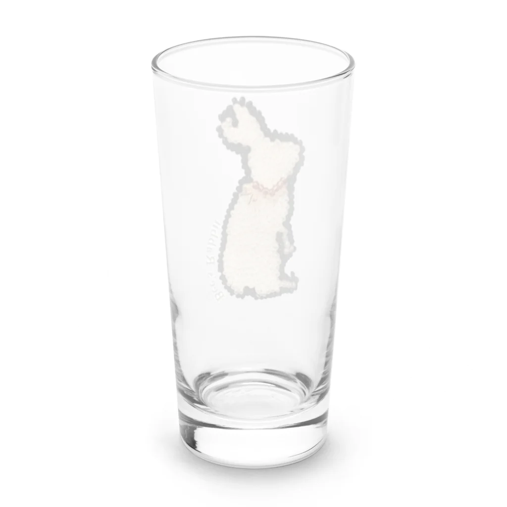 Mouse Houseのビーズ刺繍のうさぎ、 Long Sized Water Glass :back