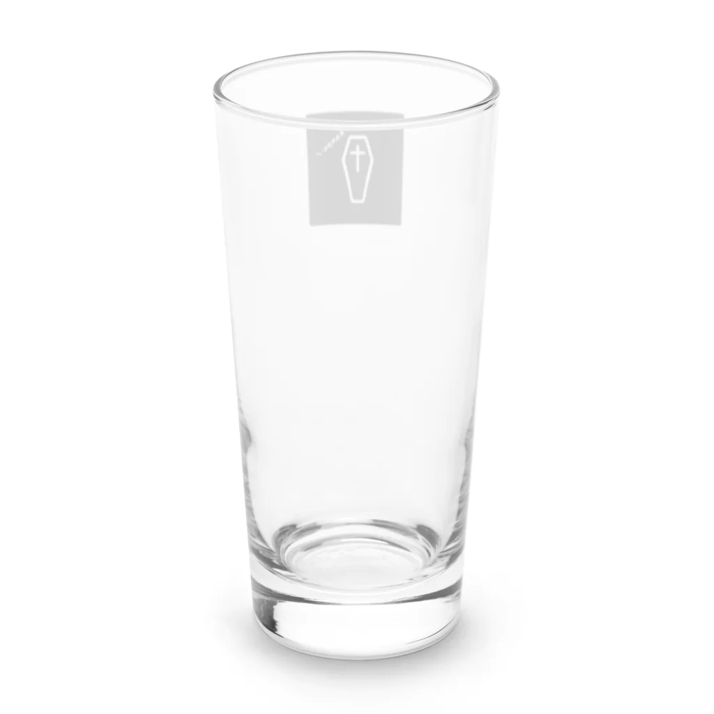 レン【バーチャル死神⚰️🍺】のロンググラス_紫 Long Sized Water Glass :back