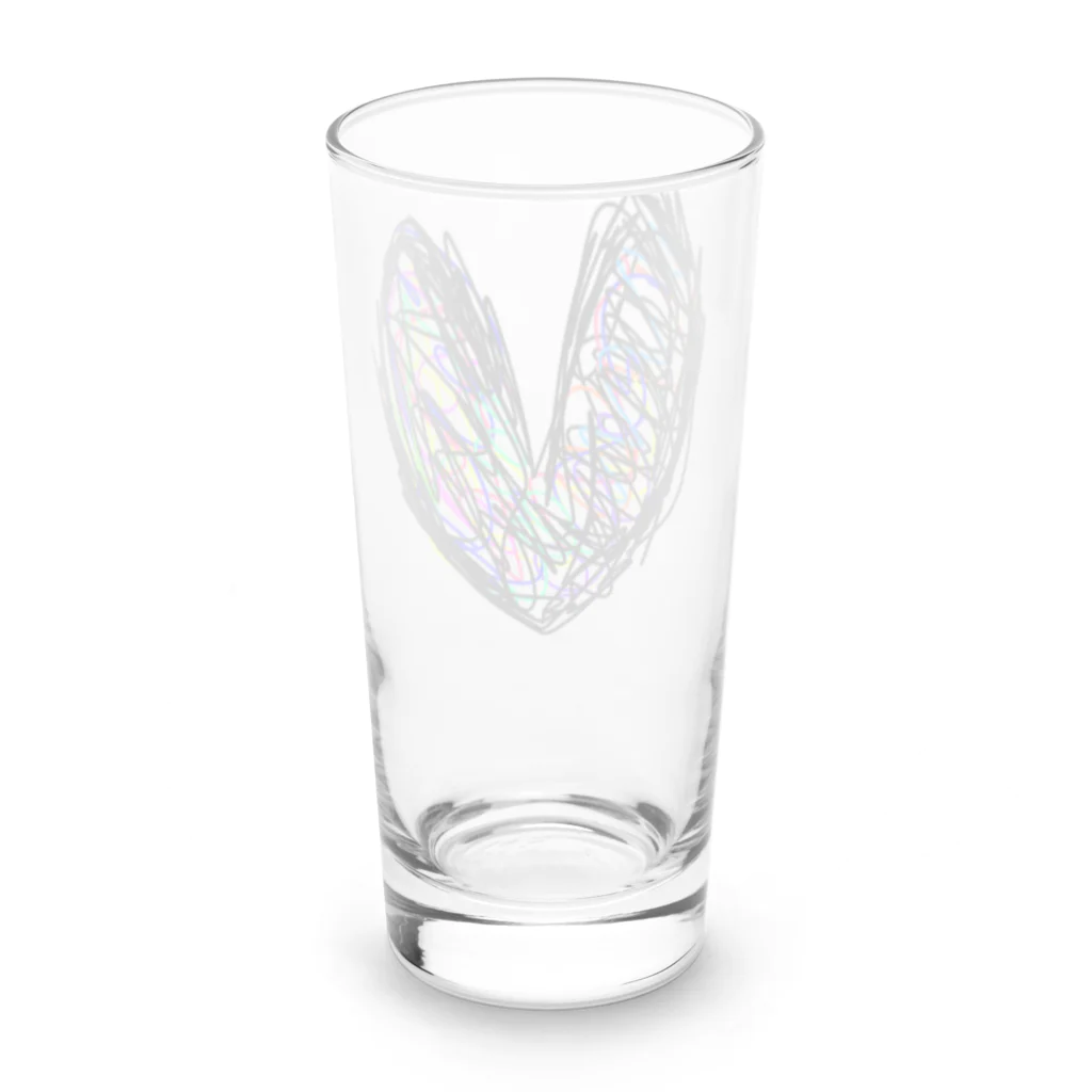 handmade asyouareのアートなハート Long Sized Water Glass :back