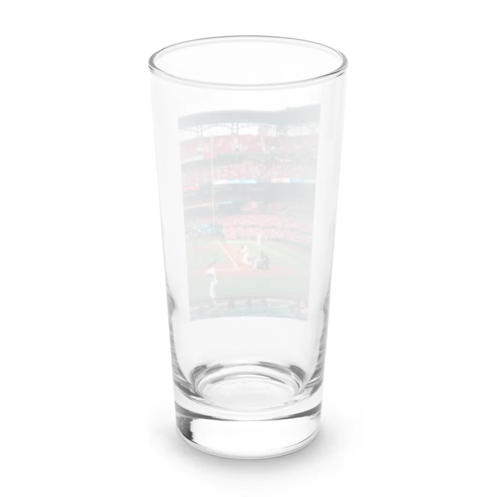 ラーメンマッスルショップのラーメンマッスル　メジャーリーグ⚾️ Long Sized Water Glass :back