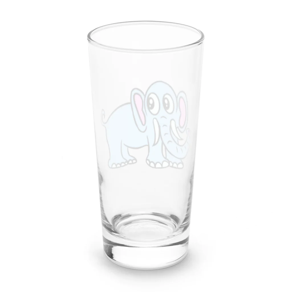 じゅうに（Jyuuni）の0002・青いぞうさん（じゅうにブランド） Long Sized Water Glass :back