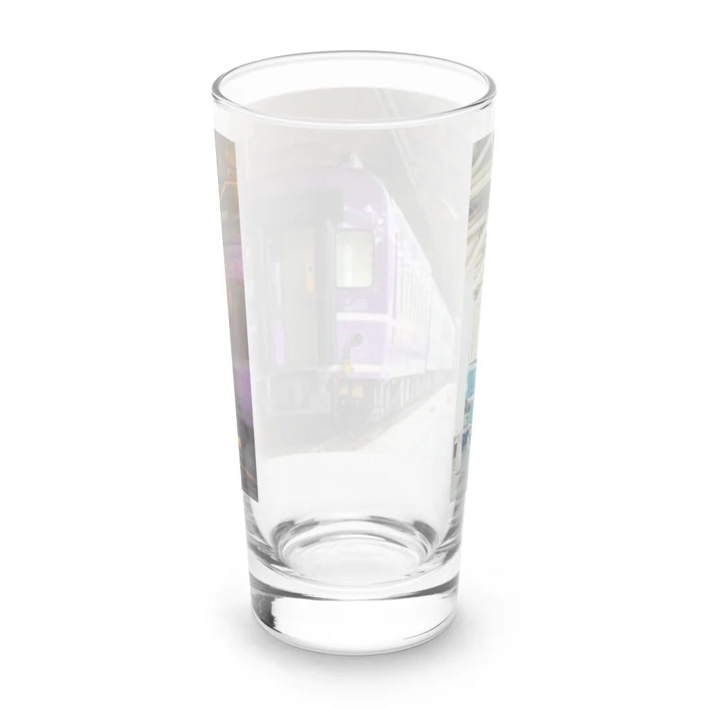 Second_Life_of_Railwaysのタイに渡ったブルートレイン Long Sized Water Glass :back