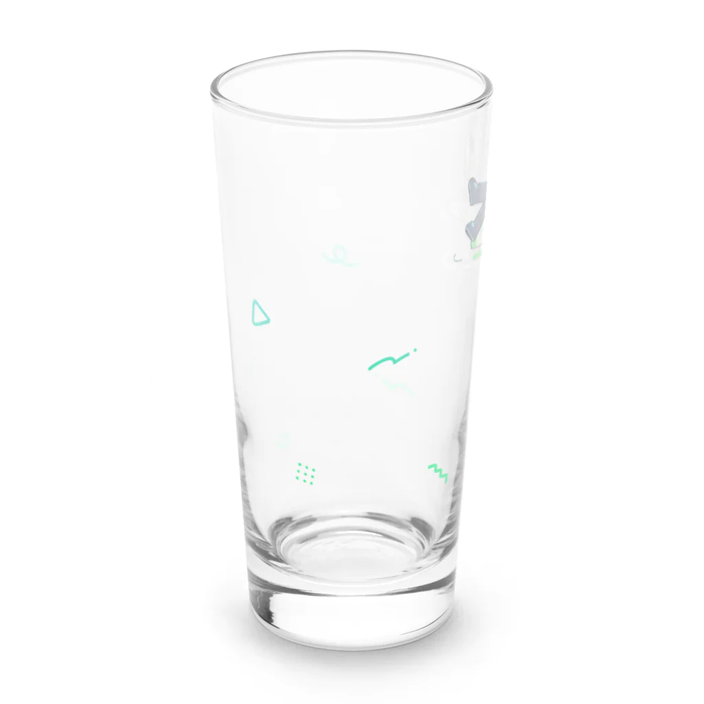 万年E組 めぐ🐥🍴のぷかぷか浮き輪に乗って！ロンググラス Long Sized Water Glass :back