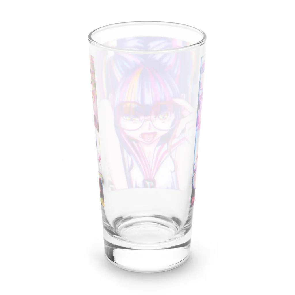 モダンラヂオの【昭和ヤンキー少女】 Long Sized Water Glass :back