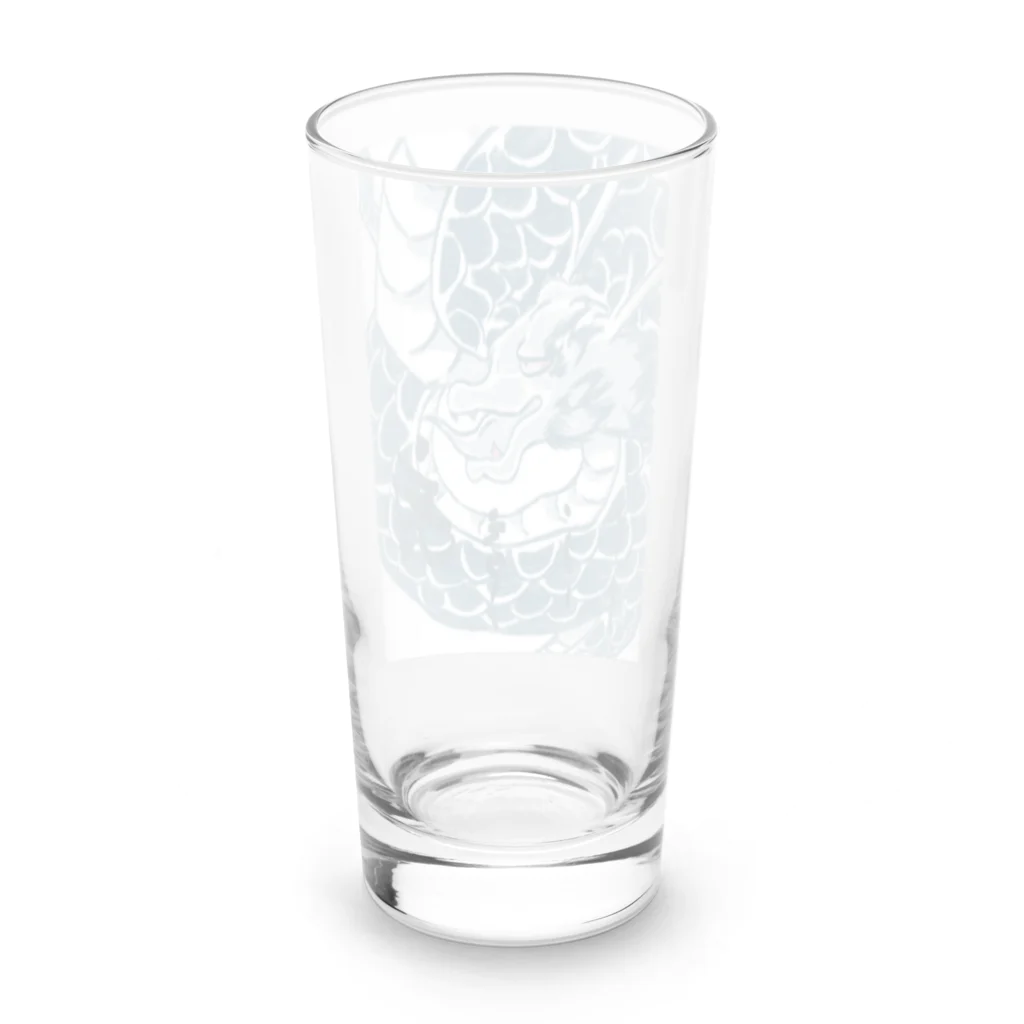 日本画風。の和風ドラゴングラス Long Sized Water Glass :back