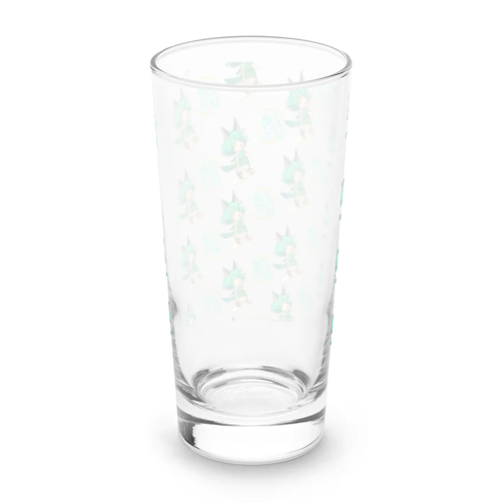 継内マコト☥𓃡☥の継内マコトとサインのやつ Long Sized Water Glass :back