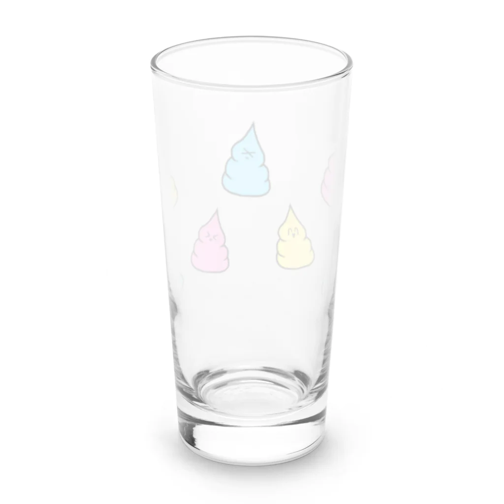 愛とうんちとサイダーとのうんこちゃんズ Long Sized Water Glass :back