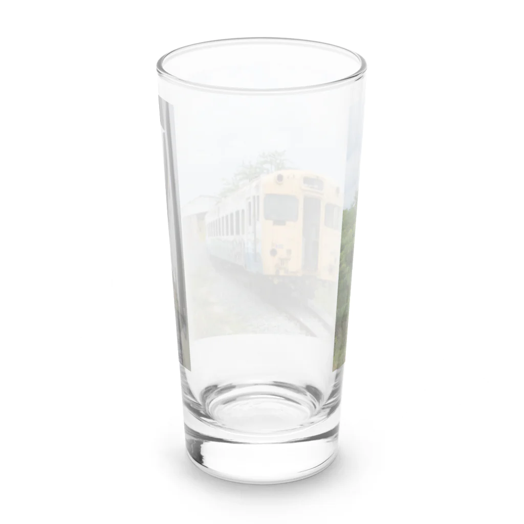 Second_Life_of_Railwaysのタイ国鉄の車窓からキハ58の廃車体を見る Long Sized Water Glass :back