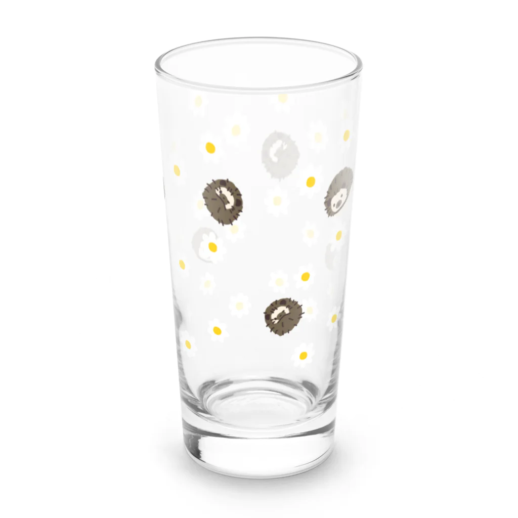 ぴょんのマーガレットとハリネズミのもーちゃん Long Sized Water Glass :back