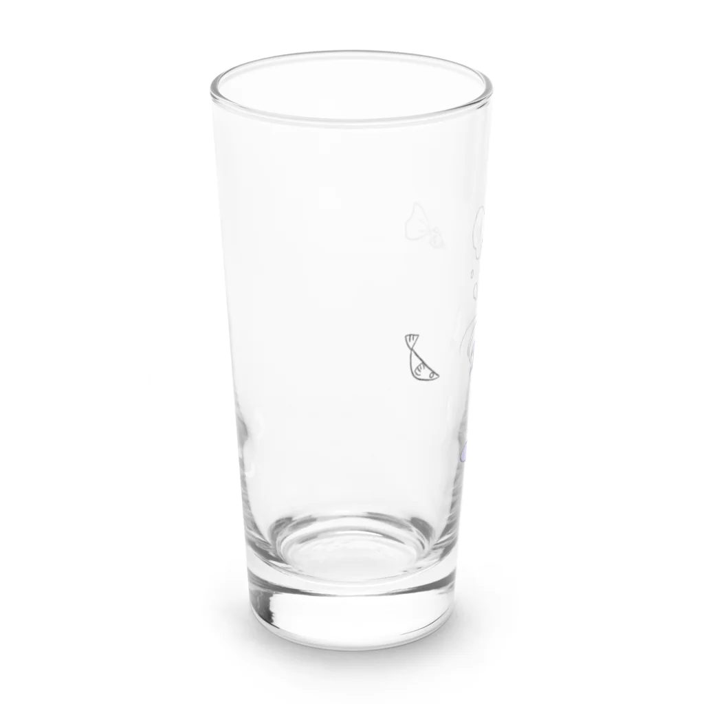 天麩羅御結びのしずんでいる Long Sized Water Glass :back