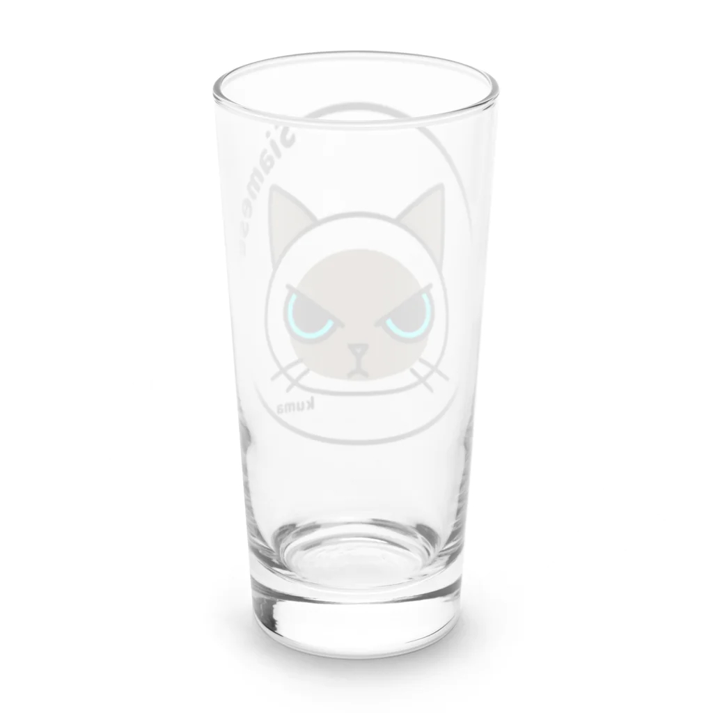 mkumakumaのシャムネコ Long Sized Water Glass :back