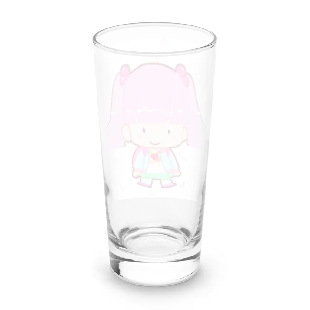 ZERO-SIXの80’ゆめかわガール（白） Long Sized Water Glass :back