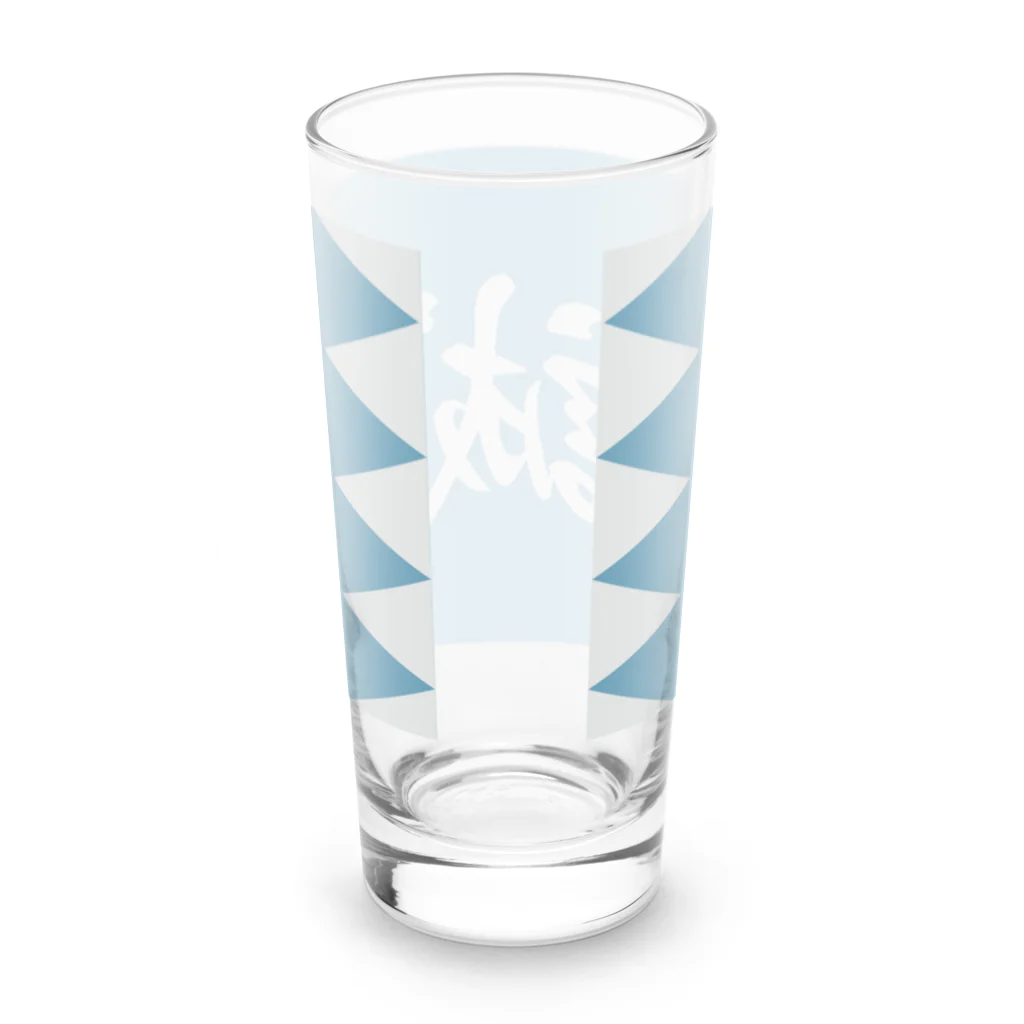 キッズモード某の浅葱地に誠 Long Sized Water Glass :back