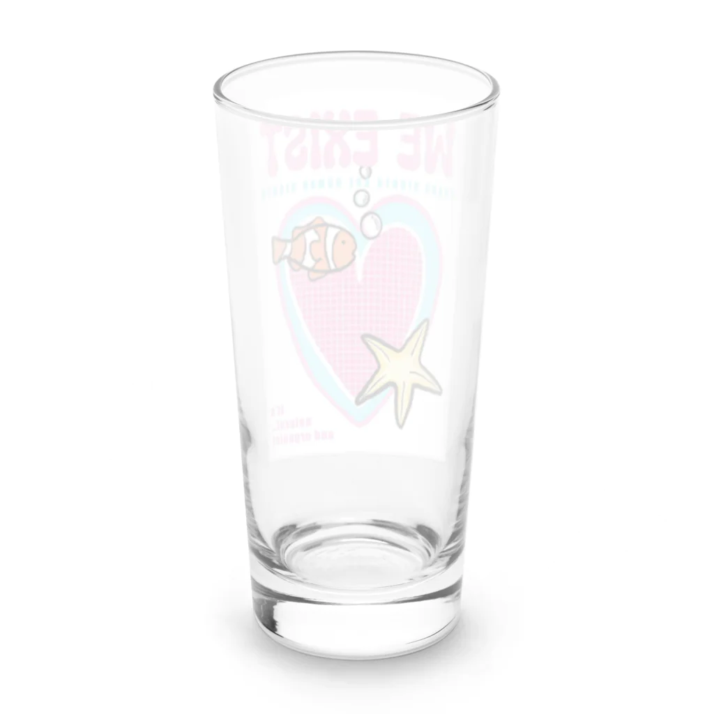 dudundun21の“WE EXIST” supporting trans goods Long Sized Water Glass :back