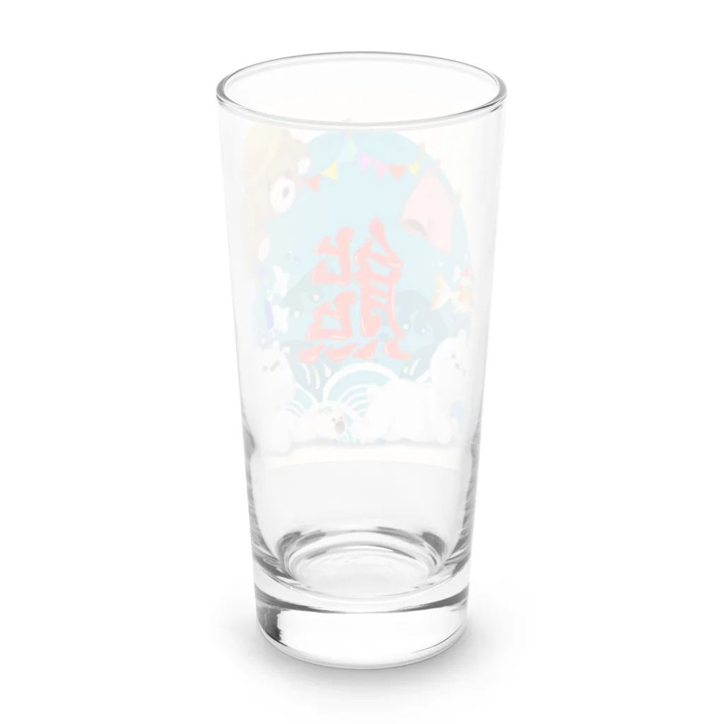 熊活のすゝめの熊活のすゝめ　夏くまver Long Sized Water Glass :back