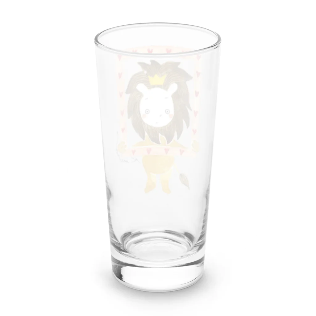 Kumiko_muro_illustration🐸のらいおんくん Long Sized Water Glass :back