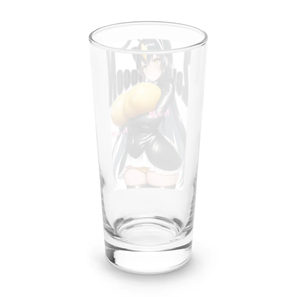 amamoemomoの擬人化怪獣女の子 Long Sized Water Glass :back