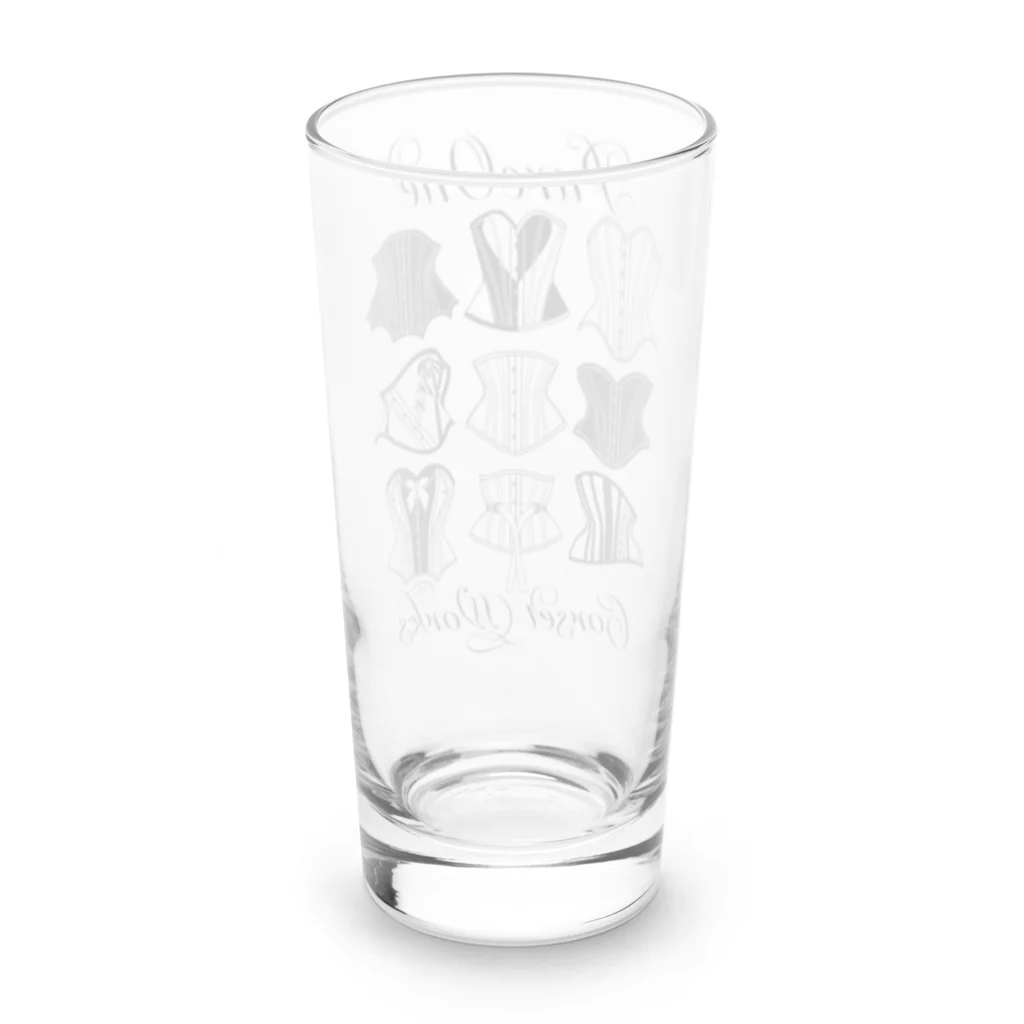 ピュアワン コルセット ワークスのカタログ柄（ブラックライン） Long Sized Water Glass :back