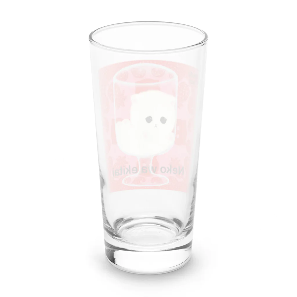 ペルシャ猫のモフのNeko wa ekitai    (ねこは(わ)液体) Long Sized Water Glass :back