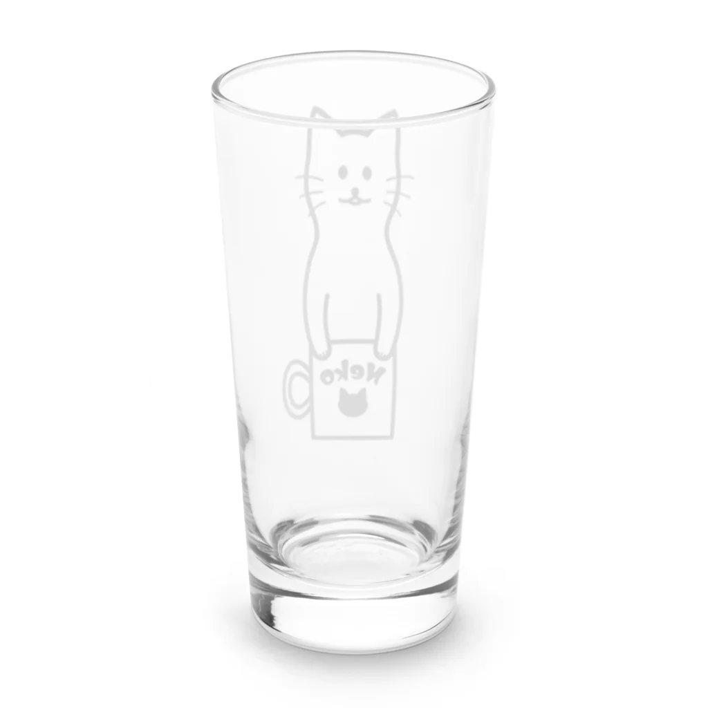 TGTの【猫コップ】 Long Sized Water Glass :back