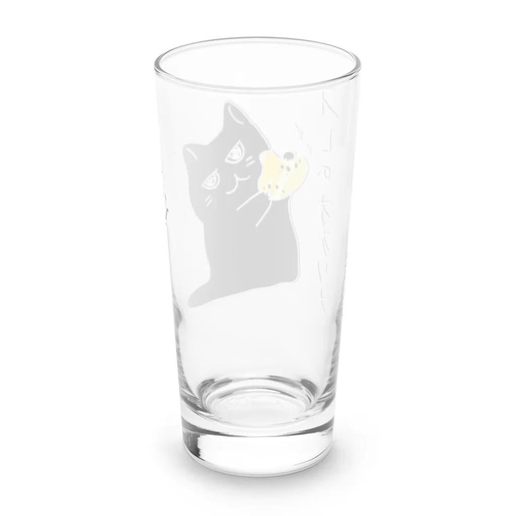 熊猫庵（kumanekowan）のオレのオカリナきけ！！ Long Sized Water Glass :back