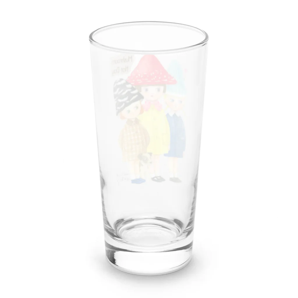 サイドメニューのMushroomHatDay Long Sized Water Glass :back