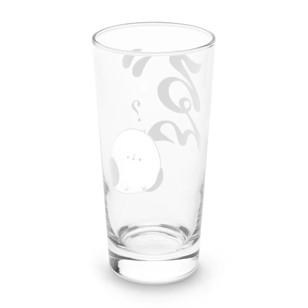 あまぢおのグッズ屋さんのシマゑ゛？ナガ Long Sized Water Glass :back