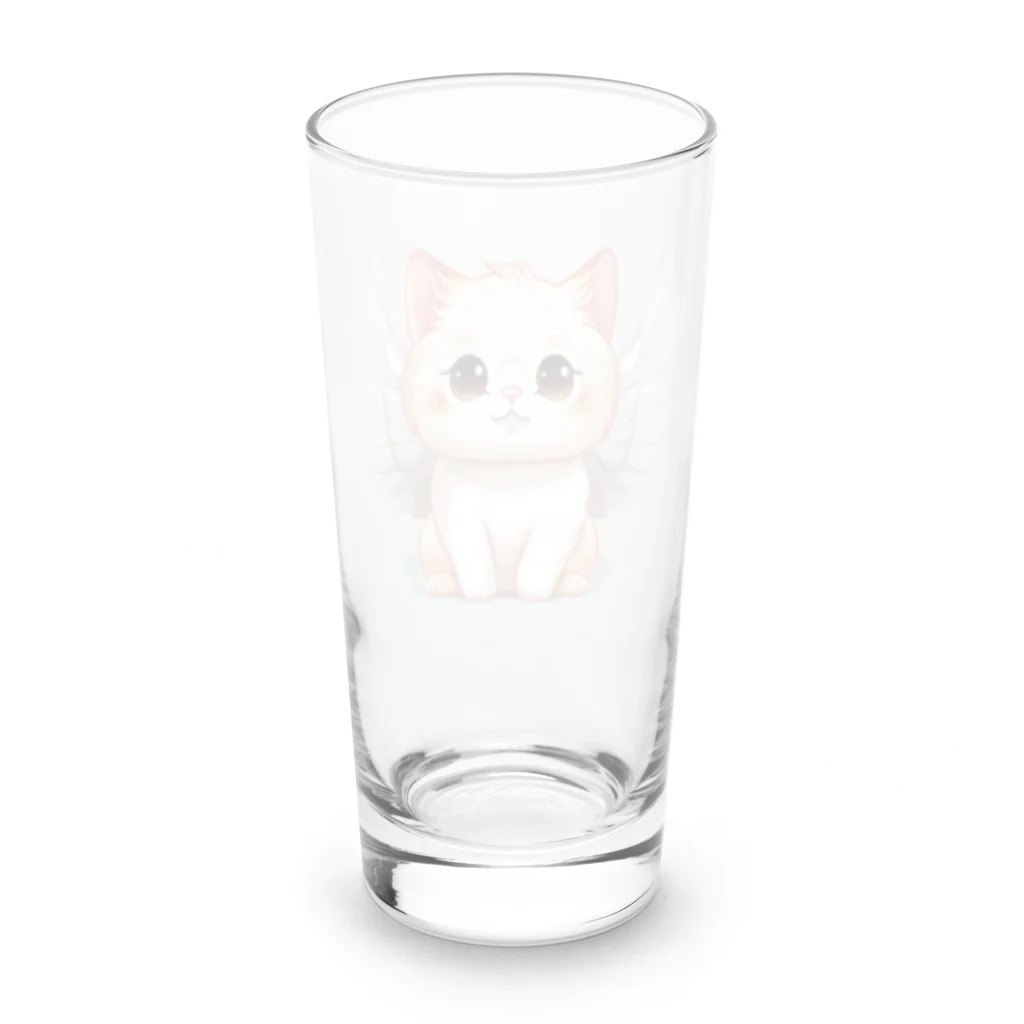 Vasetti_pressの可愛いねこ天使 Long Sized Water Glass :back