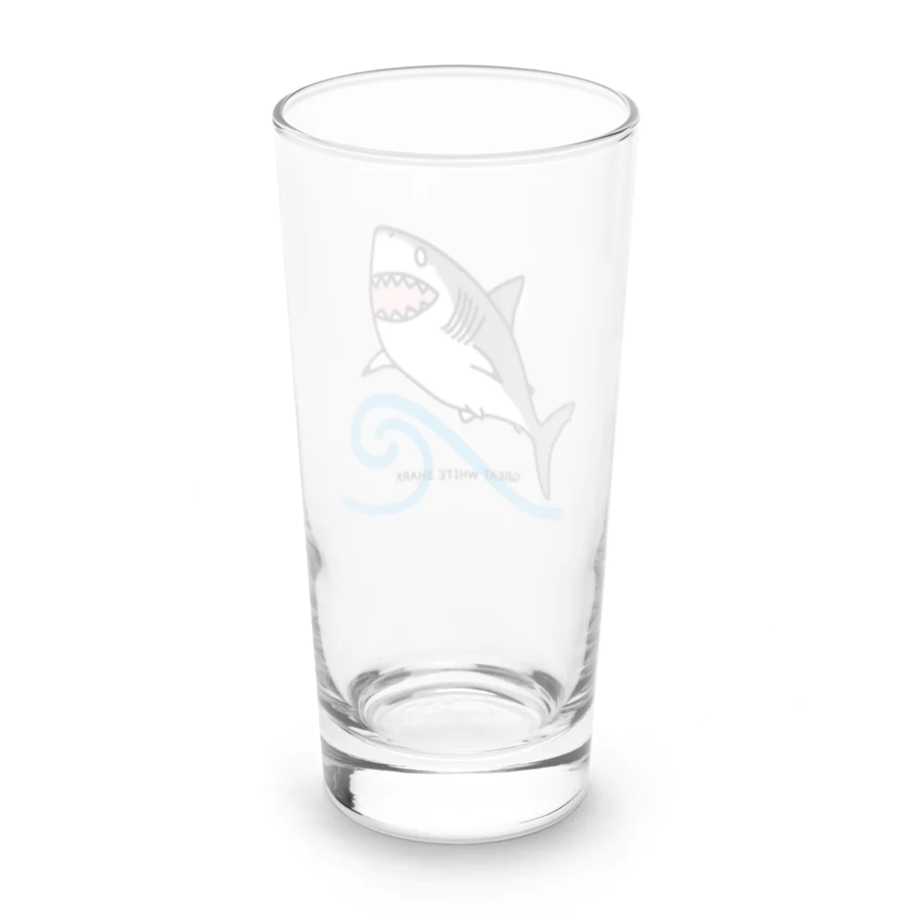 BLUENASHARKのホホジロザメ Long Sized Water Glass :back