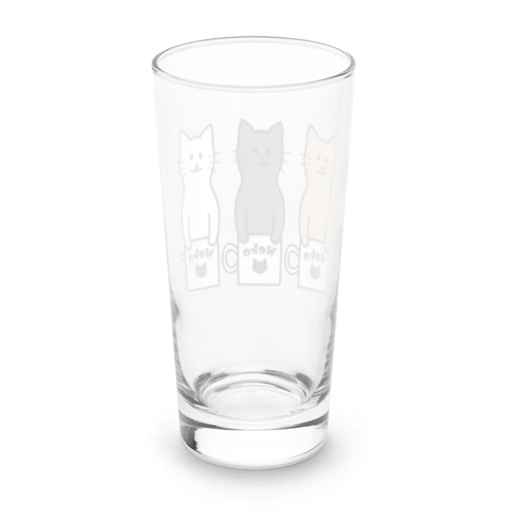 TGTの【猫コップ】 Long Sized Water Glass :back