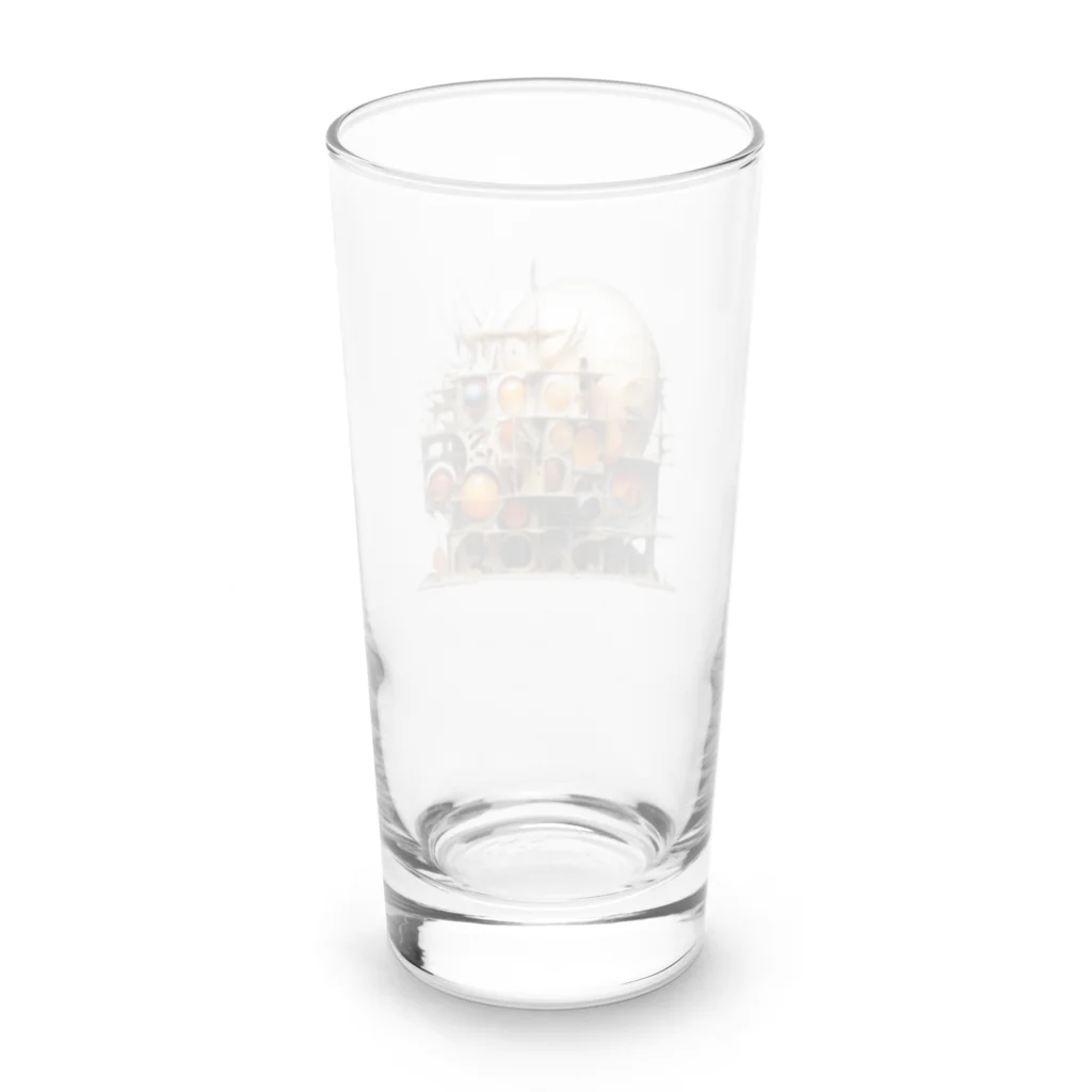 gomashio8899のアートのしろ Long Sized Water Glass :back