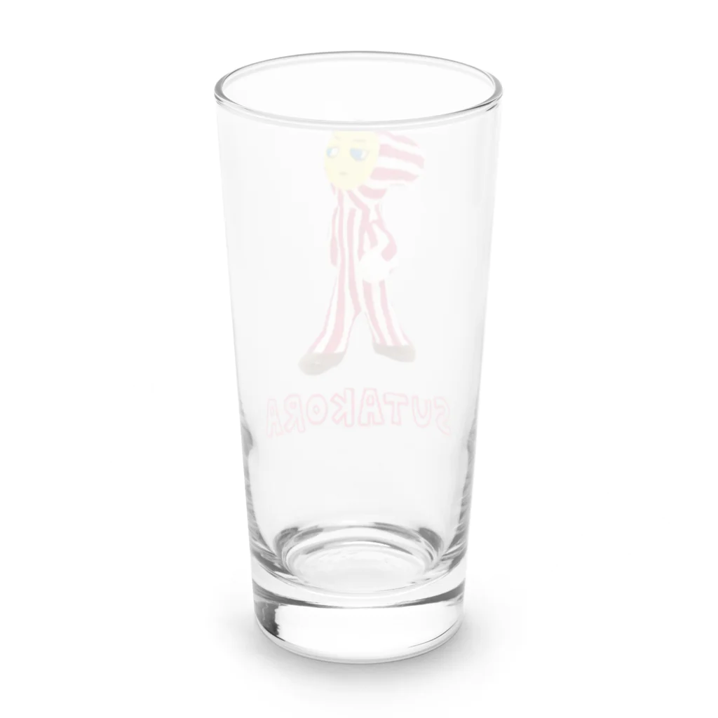 すみおのSUZURI屋さんのスタコラ Long Sized Water Glass :back