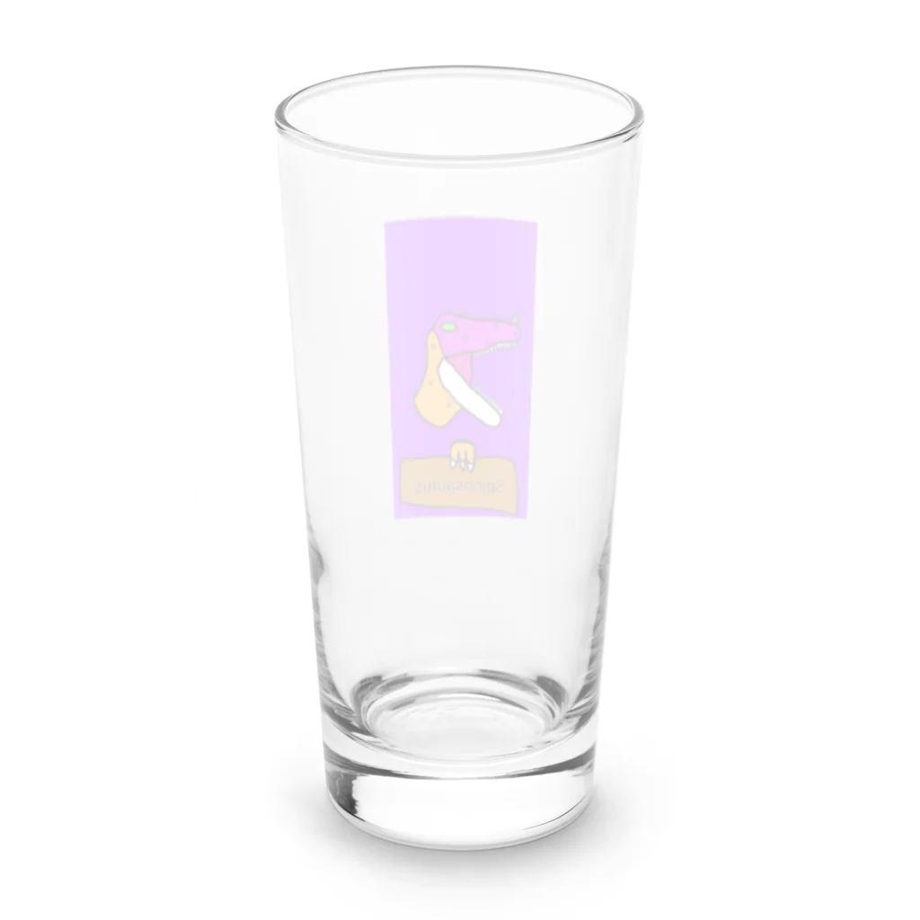 ʚ🦄ɞみつり🌈𝑆𝑂𝐷𝐴𝑆𝐻𝐼𓃗のスピノくん(恐竜) Long Sized Water Glass :back