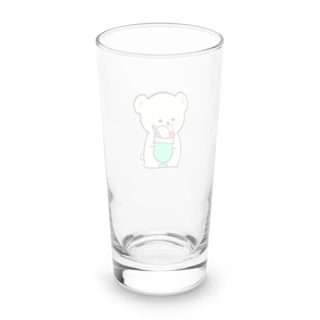 SHIHO NO WAのしろくまくりーむそーだ Long Sized Water Glass :back