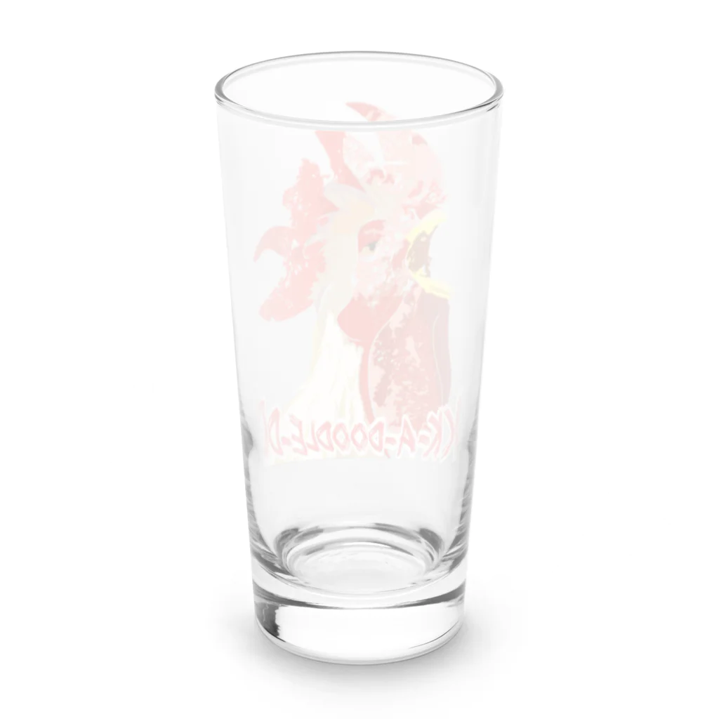 ko-jのcock-a-doodle-doo Long Sized Water Glass :back