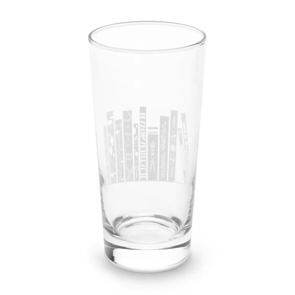 みなのせかいのよく見ると怠惰な本棚 Long Sized Water Glass :back