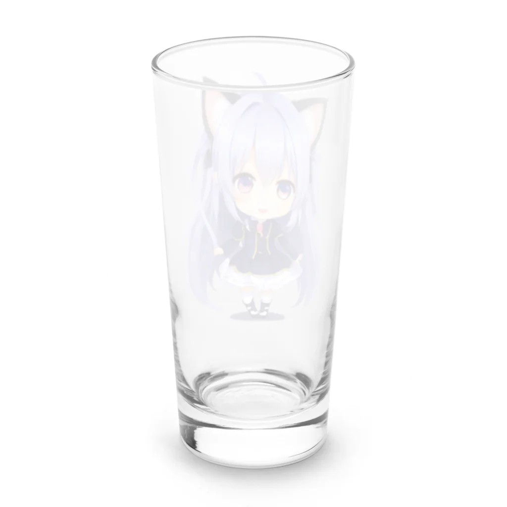 KAZAHANAのネコ耳ふぅちゃん Long Sized Water Glass :back