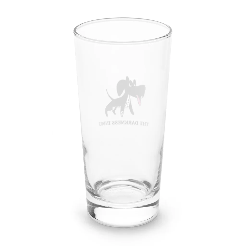 犬さん達の黒い犬さん Long Sized Water Glass :back