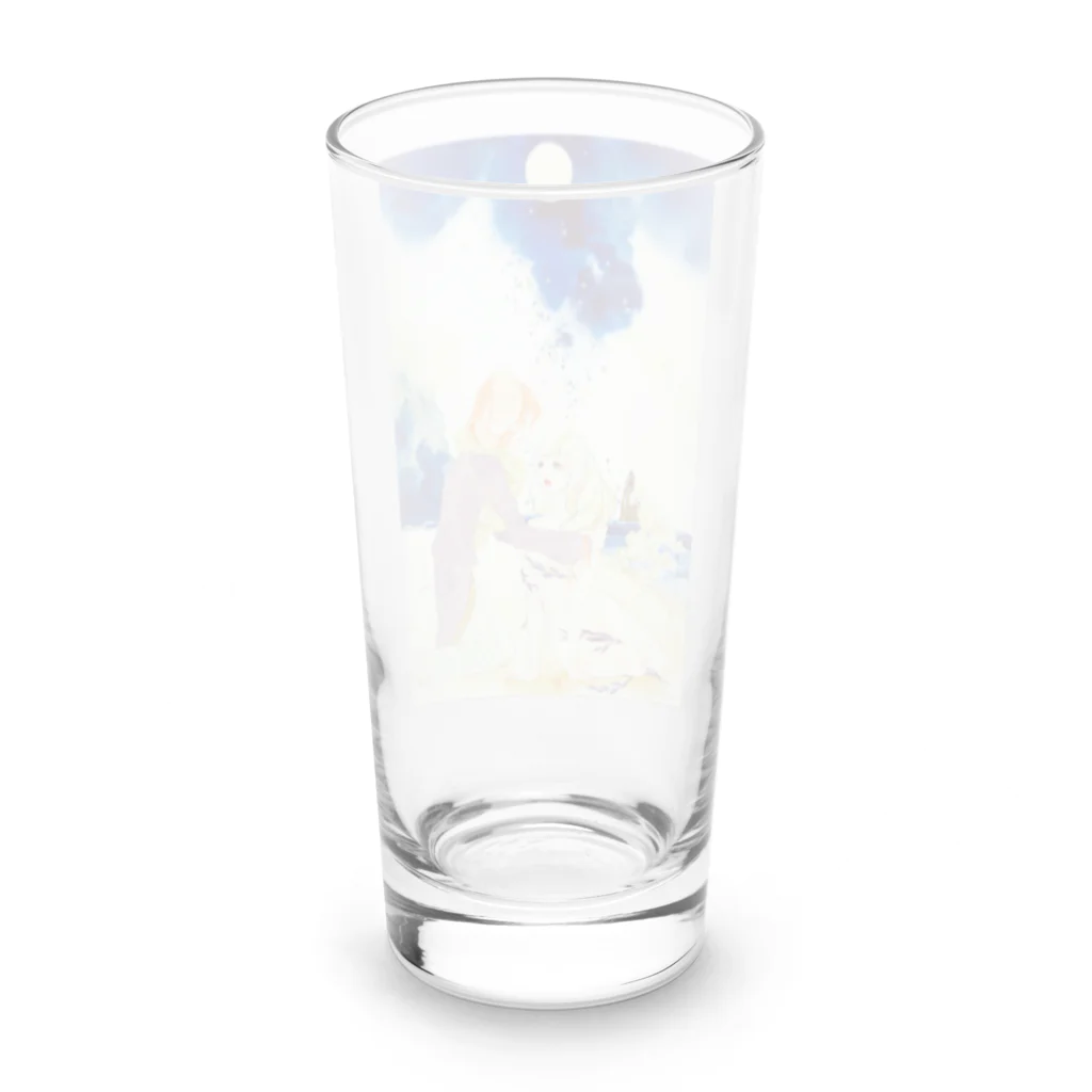 水彩少女の[出逢浜](deaigahama) 人魚姫と王子の再会 Long Sized Water Glass :back