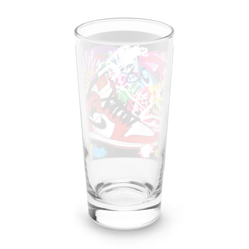 顔面凶器組合サトちんのカラフルスニーカー Long Sized Water Glass :back