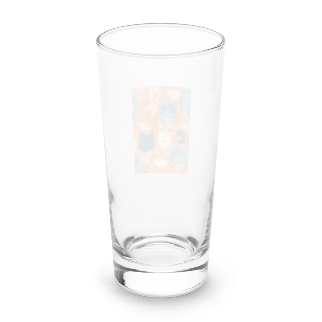 aokitaの少し不思議なねこのアート Long Sized Water Glass :back