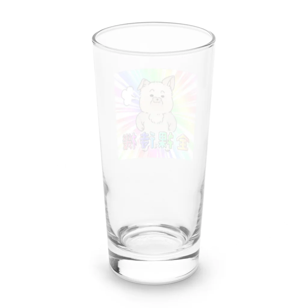 犬月ルカのヨーキーのノエルくん Long Sized Water Glass :back