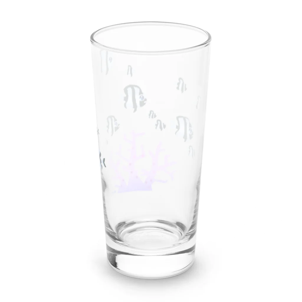 栗坊屋のいろいろリュウキュウスズメダイ Long Sized Water Glass :back