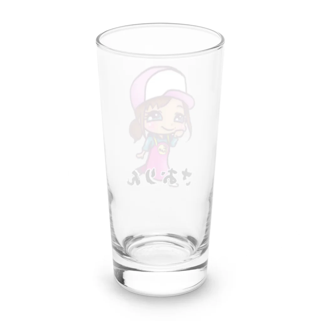 まいろ船長のネット販売所の女漁師さおりん Long Sized Water Glass :back