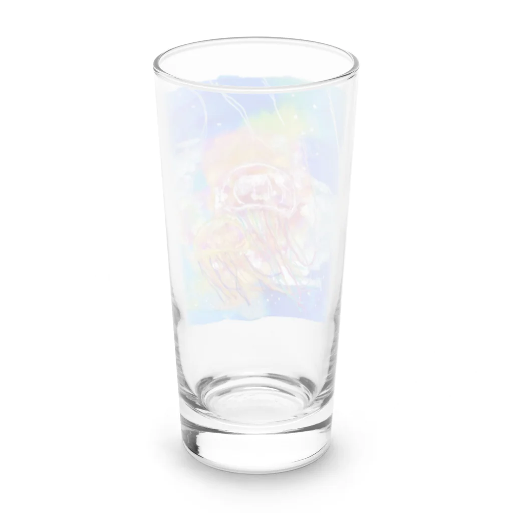 onmycolorの楽描き店のくらげーぬ・くらげーる　さん Long Sized Water Glass :back