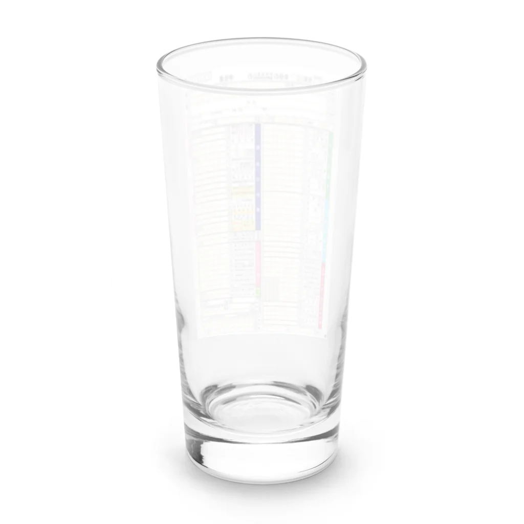 確定申告マンの確定申告を忘れるな Long Sized Water Glass :back