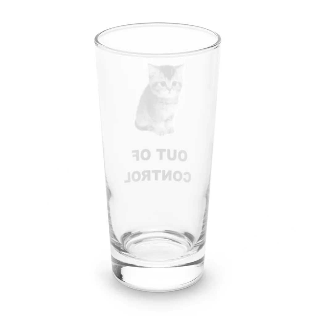 ネコグラシの制御不能な猫 Long Sized Water Glass :back