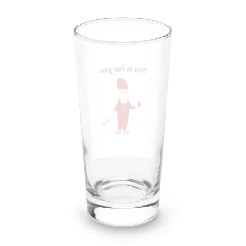 lalauのdemeサンタ Long Sized Water Glass :back