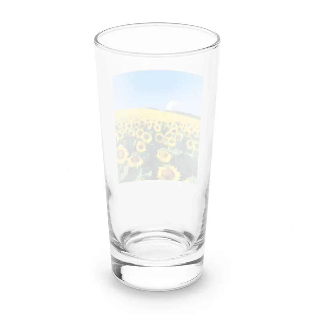 the blue seasonのヒマワリ畑 Long Sized Water Glass :back